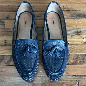 J Crew Biella Tassel Perforated Loafer